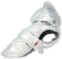 Попона для собак FOR MY DOGS, унисекс, серебристая, FW668-2019 14