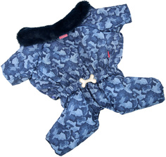 Комбинезон для собак FOR MY DOGS, мужской, синий, FW717-2019 M 12