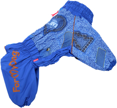 Комбинезон для собак FOR MY DOGS, мужской, синий, FW777-2019 M A2