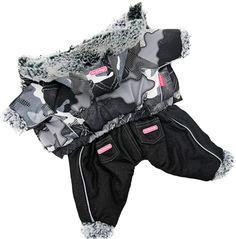 Комбинезон для собак FOR MY DOGS, мужской, черный, FW703-2019 M 16