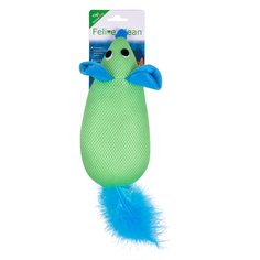 Жевательная игрушка для кошек Aromadog Feline Clean Dental Мышка из перьями, 33 см