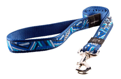 Поводок для собак Rogz Fancy Dress XL-25мм, 1,2м, Кости на черном HL02CD