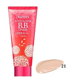 Крем ББ 21 тон DEOPROCE WHITE FLOWER BB CREAM SPF35 PA+++ 30g #21 30гр