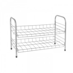 Этажерка для обуви на 2 яруса, серебро Вселенная Порядка