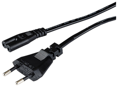 Кабель Hama IEC 320 C7-CEE 7/16, M-F 0,75м Black (H-39663)