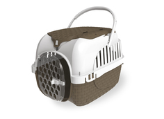 Переноска для животных Bama Pet Kennel Tour до 7 кг, 34x33x52см коричневый, белый
