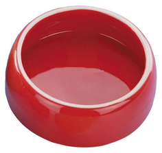 Одинарная миска для питомца Nobby, керамика, красный, 0.125 л