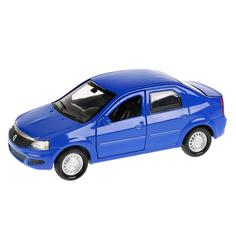 Металлическая инерционная машина Технопарк Renault Logan синий, 12 см