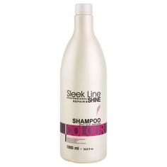 Шампунь Stapiz Sleek Line Colour с шелком для окрашенных волос 1000 мл