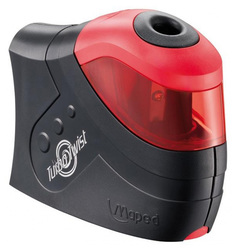 Точилка электрическая TURBO TWIST, черно-красный, 1 отверстие, пластик Maped