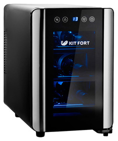 Винный шкаф Kitfort KT-2401 Silver