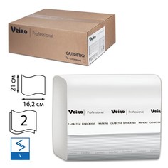 Салфетки VEIRO Professional Система N4, Comfort, 15 шт. х 220 шт., 2сл белые, 21х16,2, V