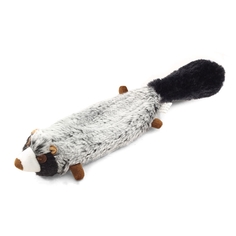 Мягкая игрушка для собак Triol Енот, серый, бежевый, черный, 31 см
