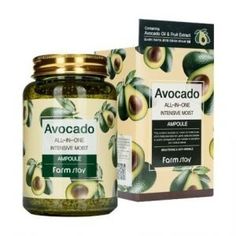 Ампульная сыворотка FarmStay Avocado All-in-One Intensive Moist Ampoule 250мл