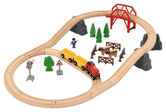 Железнодорожный набор Brio Поездка по сельской местности с мостом 33909