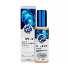 Тональный крем Enough, Ultra X10 Cover Up Collagen №21, SPF 50+, 100 мл