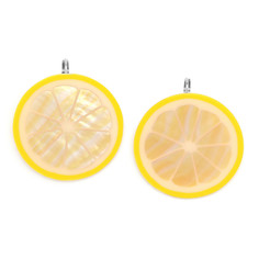 Серьги из бижутерного сплава с перламутром/смолой Nature Bijoux NB20.1-12-74480