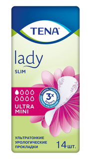 Урологические прокладки TENA Lady Slim Ultra Mini 14 шт.