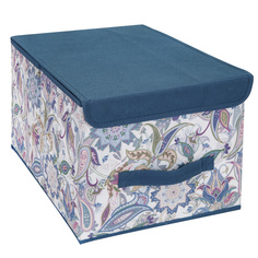 Кофр для хранения Hausmann Paisley 30x40x25см, синий