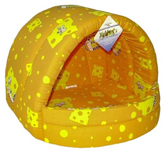 Лежак для животных Бобровый Дворик Кошки Желтый 41 х 36 х 30 см