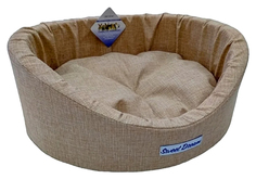 Лежак для животных Бобровый Дворик Сладкий сон 55 х 43 х 16 см светлый 0543/26948