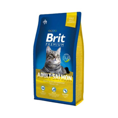 Сухой корм для кошек Brit Premium Cat Adult Salmon, лосось, 1,5кг Brit*