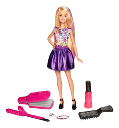 Игровой набор Barbie Цветные локоны с куклой DWK49
