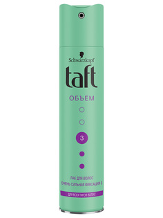 Лак для укладки волос Taft Объём, для всех типов волос, очень сильная фиксация 3, 225 мл