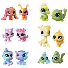 Игровой набор Littlest Pet Shop Hasbro Радужная колллекция 2 радужных пета C0794