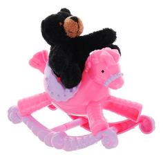 Мягкая игрушка Beanzees B32031 плюшевая Медвежонок на пони-качалке