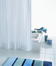 Штора для ванных комнат Satin белый 180*200 Ridder