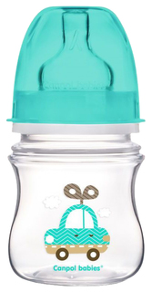 Бутылочка Canpol EasyStart Toys PP 0+ 120 мл голубой