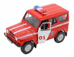 Машинка инерционная Welly 42380FS Модель машины 1:34-39 УАЗ 31514 Пожарная охрана