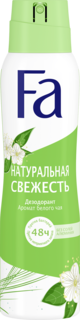 Аэрозоль дезодорант-антиперспирант Fa Натуральная свежесть 48 ч, 150 мл