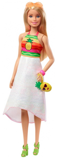 Кукла Mattel Barbie GBK18 Barbie x Crayola Фруктовый сюрприз блондинка