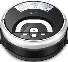 Робот-пылесос ILIFE W400 RUS Black+shinny silver