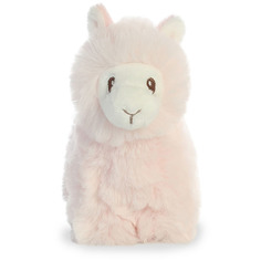 Мягкая игрушка Aurora Лама розовая, 15 см