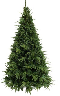 Ель искусственная Crystal Trees Альба 210 см зеленая