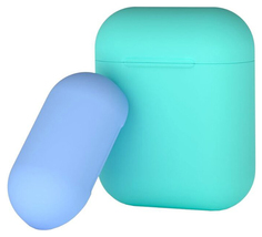 Deppa Чехол AirPods mint-l.blue