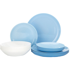 Столовый набор LUMINARC ЛАЙТ БЛЮ&УАЙТ 18 предметов