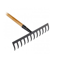 Грабли прямые "Solid", сталь, 30 см Fiskars