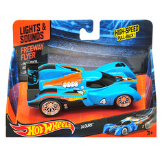 Hot Wheels HW90561 Машинка Хот вилс на батарейках со светом механическая, синяя 14 см