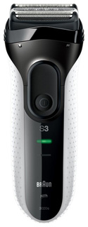 Электробритва Braun Series 3 ProSkin 3040ts White + гель Gillette, чехол