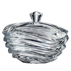 Конфетница с крышкой Crystalite Bohemia Wave 17 см
