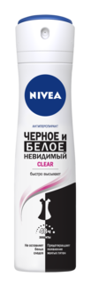 Антиперспирант Nivea Спрей женский Невидимая защита для черного и белого Клер 150мл