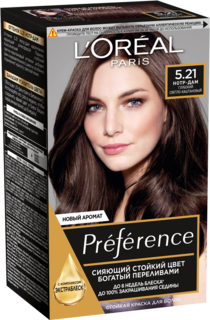 Краска для волос LOreal Paris Preference оттенок 5,21 Нотр-Дам