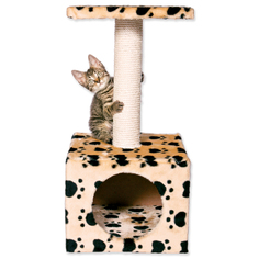 Домик для кошек TRIXIE Zamora, кошачьи лапки, 31х31х61 см