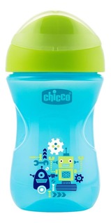 Поильник Chicco 266 мл с 12 мес синий Робот