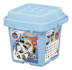 Конструктор пластиковый ЗНАТОК Голубое ведерко 112 деталей