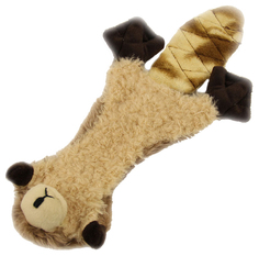 Мягкая игрушка для собак Triol Бобер плюш, бежево-коричневый, 41 см